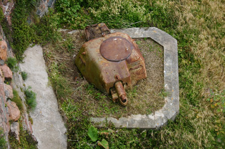 Kampfwagenturm im Elisabeth Castle