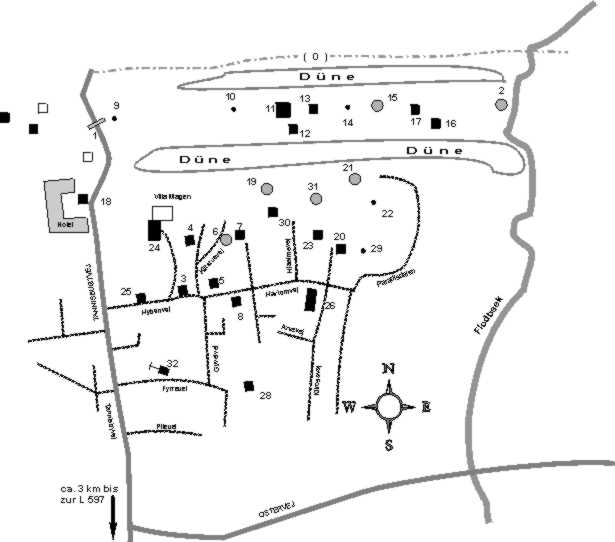 Die Ostseite des St�tzpunktes Tverstaedt mit der MKB Tverstaedt
