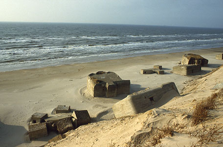 Die abgekippte Sperrbatterie L�kken Nord