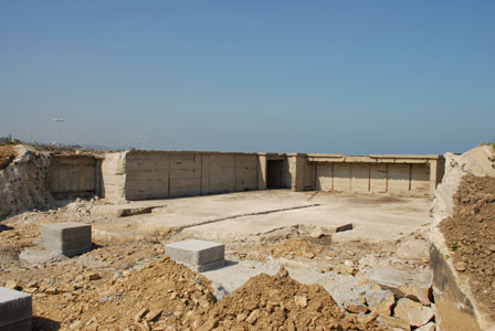 Betttung f�r eine schwere Flak