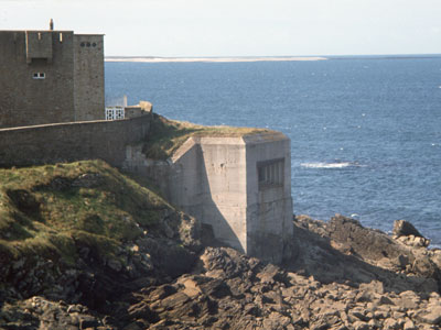 Die n�rdliche Kasematte f�r 8,35 cm Flak