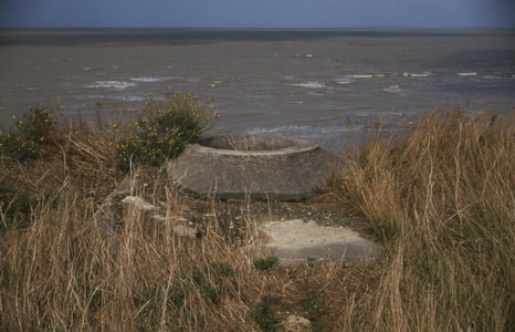 N�rdlich von La Pallice - Ringstand in der Steilk�ste