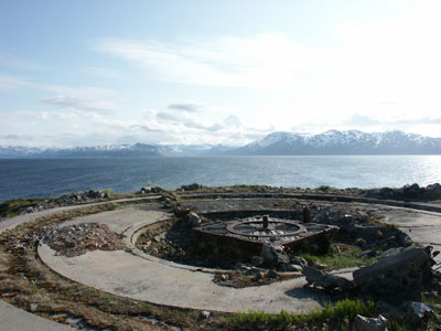 Store Korsnes - Bettung f�r Gesch�tz auf Feldlafette