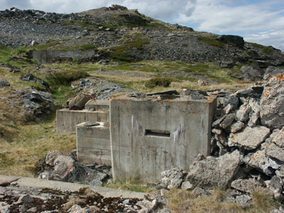 Bttr Billefjord - Offene Bettung f�r 105 mm