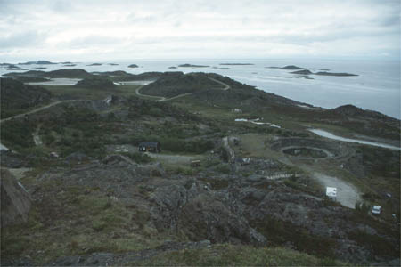 Batterie DIETL - das zerkl�ftete Stellungsgel�nde