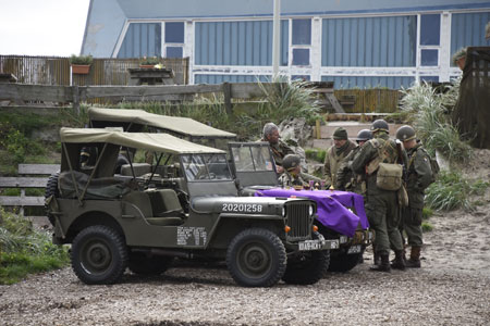 Vorbereitungen f�r den Feldgottesdienst